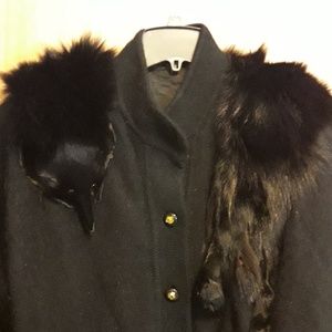 Unique Black Fox Jacket Size M